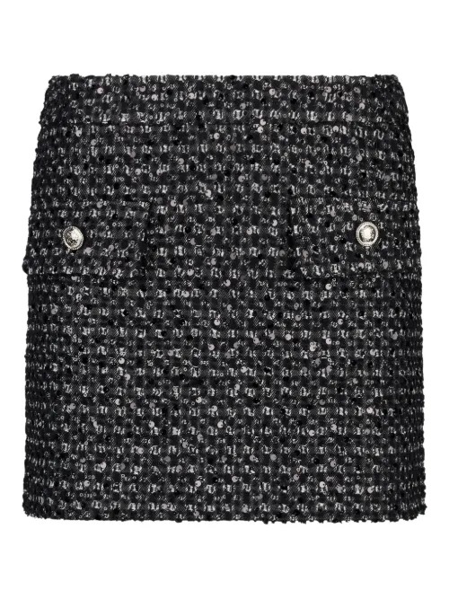 LIU JO minijupe en tweed - Noir - LIU JO - Modalova