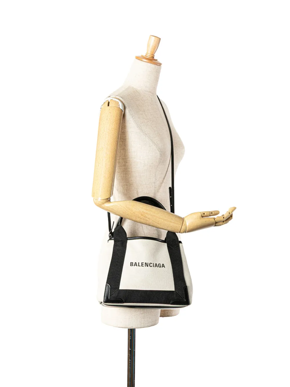 Balenciaga Pre-Owned 2009 Canvas Navy Cabas XS satchel | Pre-Owned | Image 2