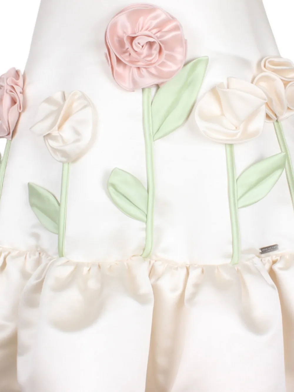 JESSIE AND JAMES KIDS Jurk met bloemenpatch Wit