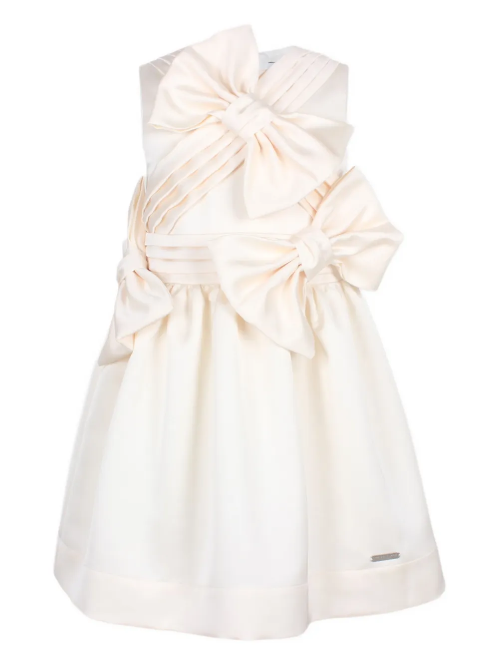 JESSIE AND JAMES KIDS Jurk met strikdetail Beige