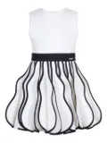 JESSIE AND JAMES KIDS two-tone mini dress - White
