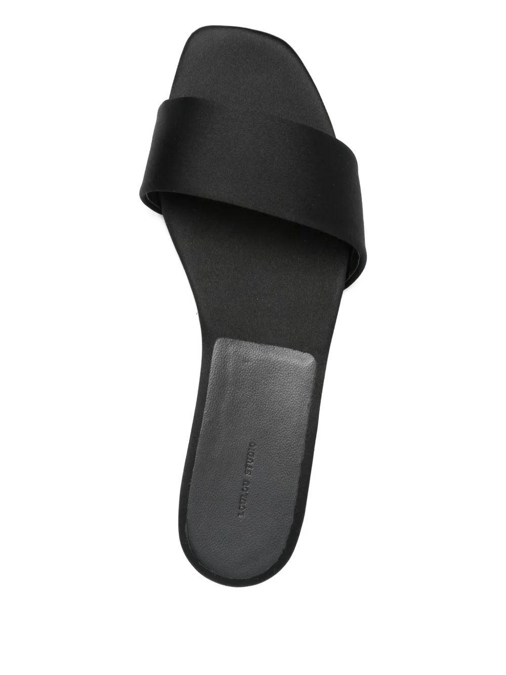 Loulou Stella satin-band slides Black