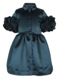 JESSIE AND JAMES KIDS satin button-up dress - Blue