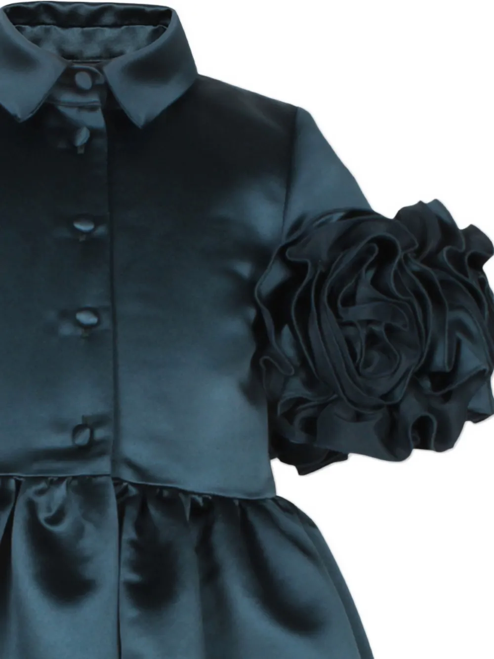 JESSIE AND JAMES KIDS Satijnen button-up jurk Blauw