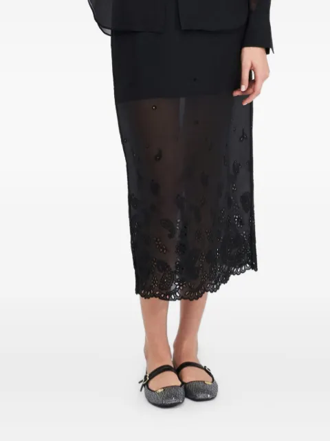 LIU JO Organza skirt with embroidery