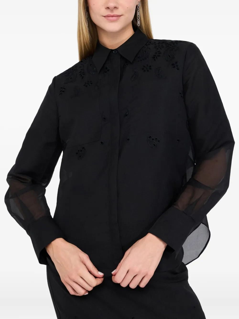 LIU JO Blouse met lange mouwen Zwart