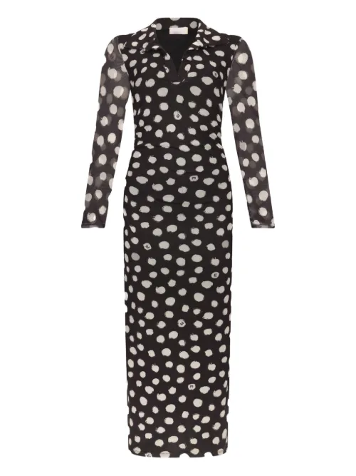 LIU JO robe à pois - Noir - LIU JO - Modalova