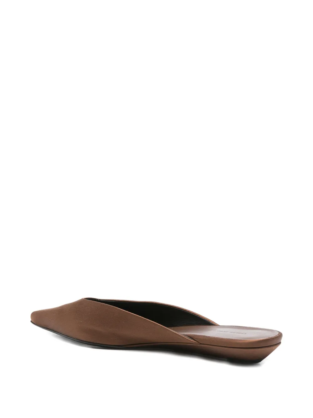 Loulou Studio Liz Satin Pointed-toe Mules