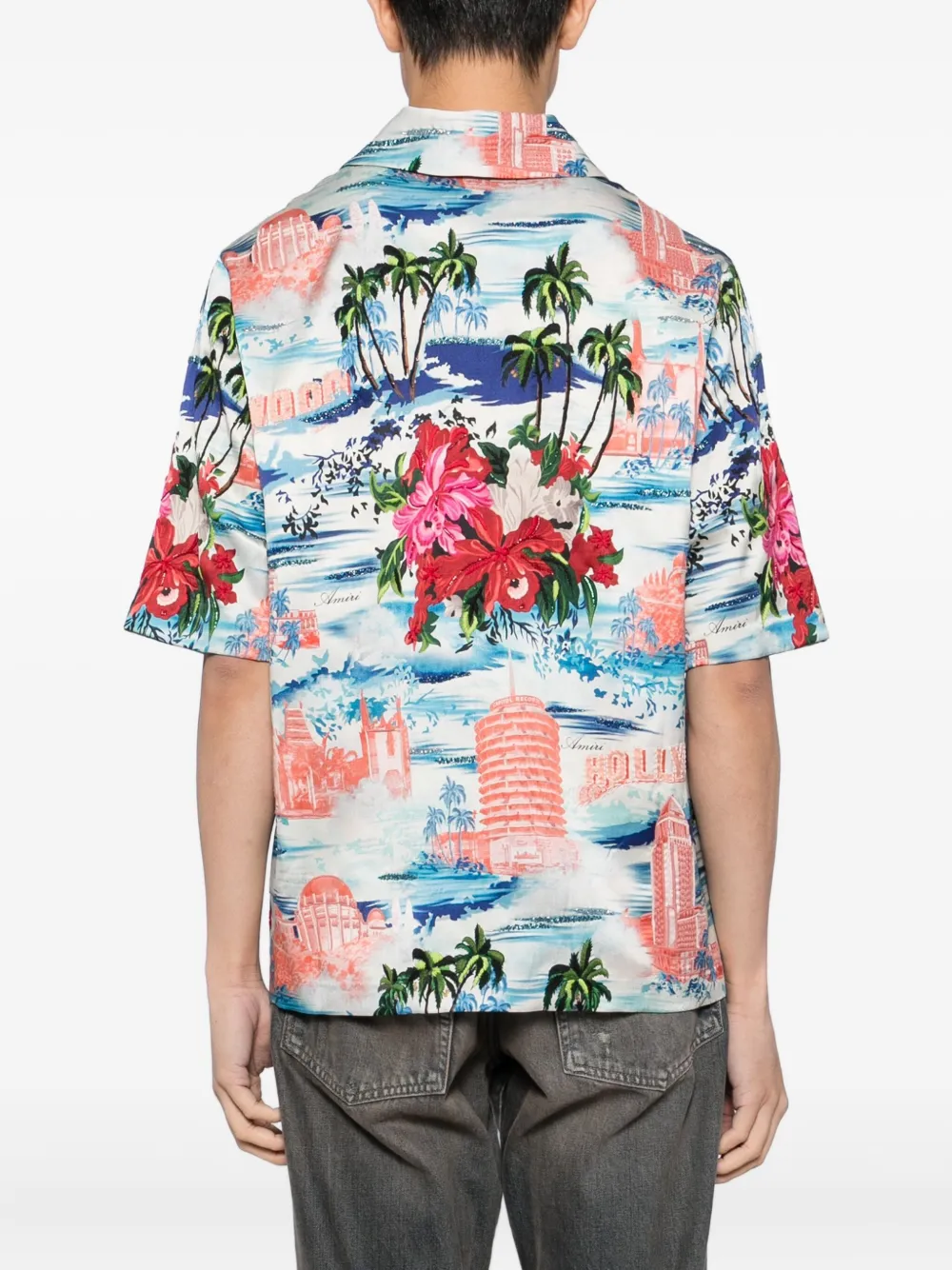 AMIRI Overhemd met tropische print Wit