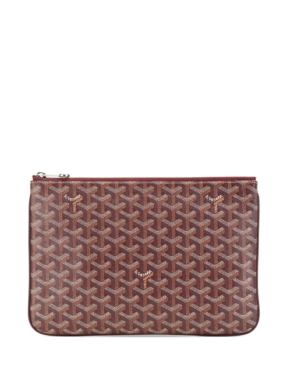 Goyard Pre-Owned 2010 ゴヤールディン セナ MM クラッチバッグ - レッド Goyard Pre-Owned 2010 ゴヤールディン セナ MM クラッチバッグ - レッド
