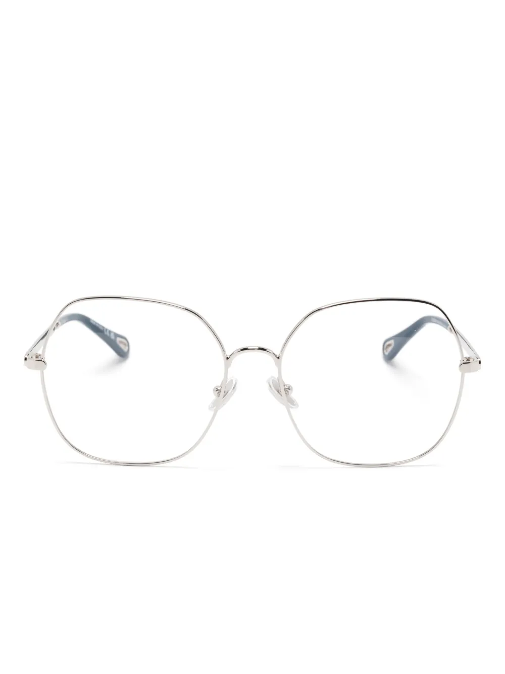 Chloé Eyewear ラウンド眼鏡フレーム - シルバートーン Chloé Eyewear ラウンド眼鏡フレーム - シルバートーン