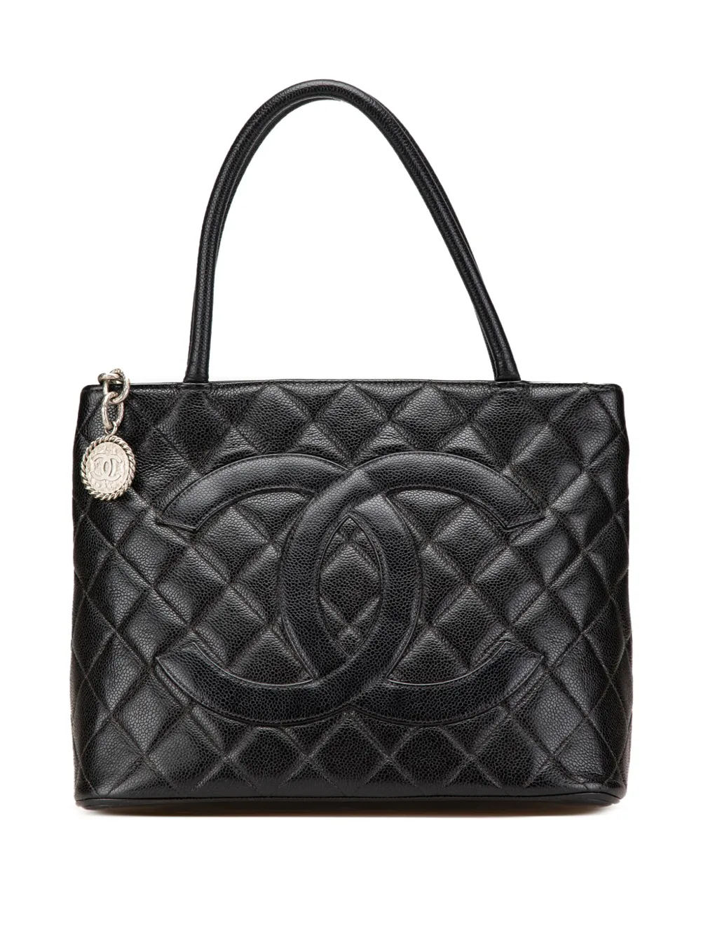 CHANEL Pre-Owned 1997-1999 Caviar Medallion tote bag | Black | Image 1