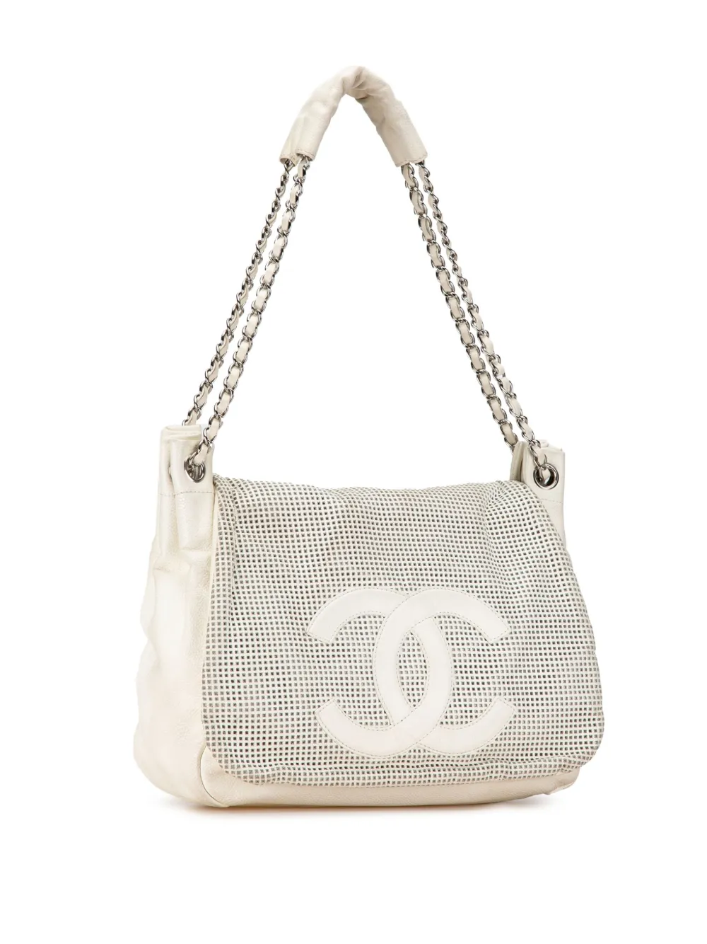 CHANEL Pre-Owned 2004-2005 Caviar Perforated Hollywood Accordion Flap shoulder bag | Pre-Owned | Image 2