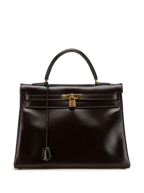 Hermès Pre-Owned 1977 Box Calf Kelly Retourne 35 satchel