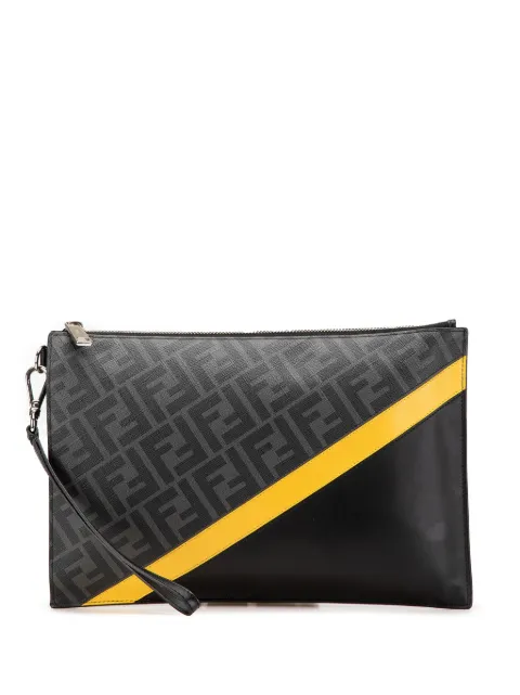 Fendi Pre-Owned 2010-2024 Zucca Coated Canvas Diagonal clutch bag