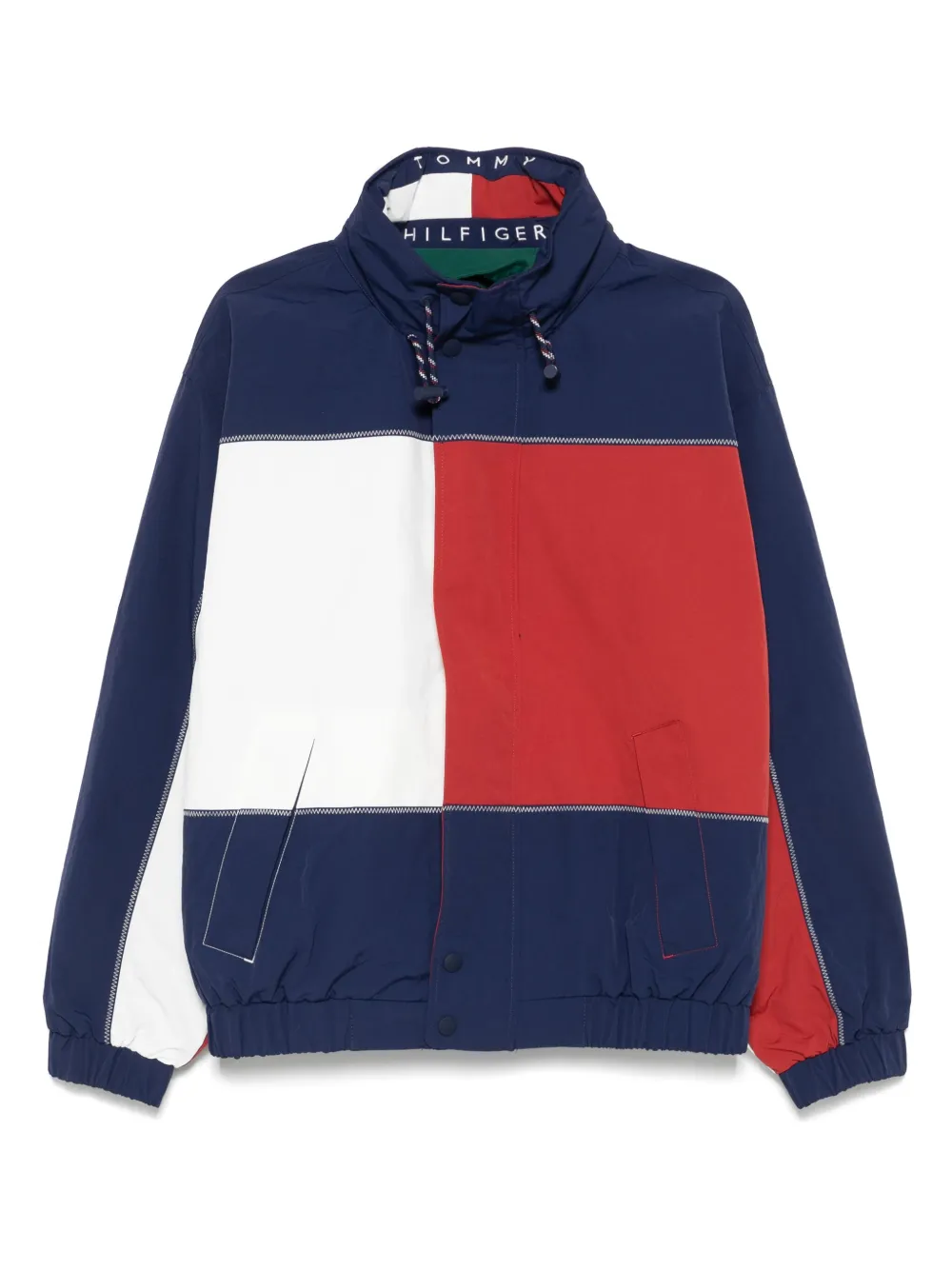 Tommy Hilfiger reversible logo-print bomber jacket | Green | Image 1