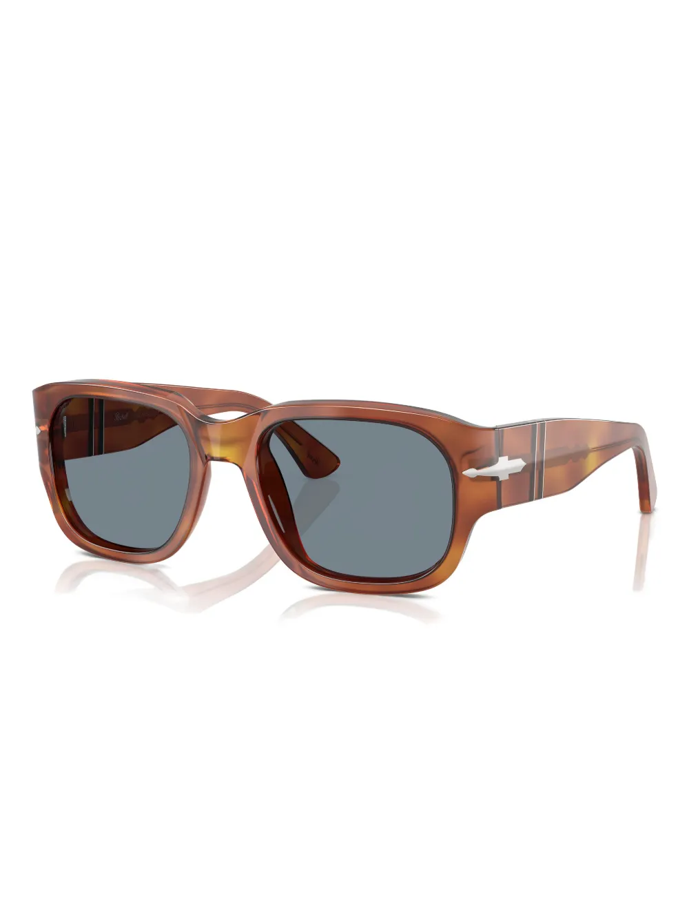 Persol Zonnebril met vierkant montuur Bruin