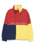 Tommy Hilfiger press-stud logo-print bomber jacket - Red