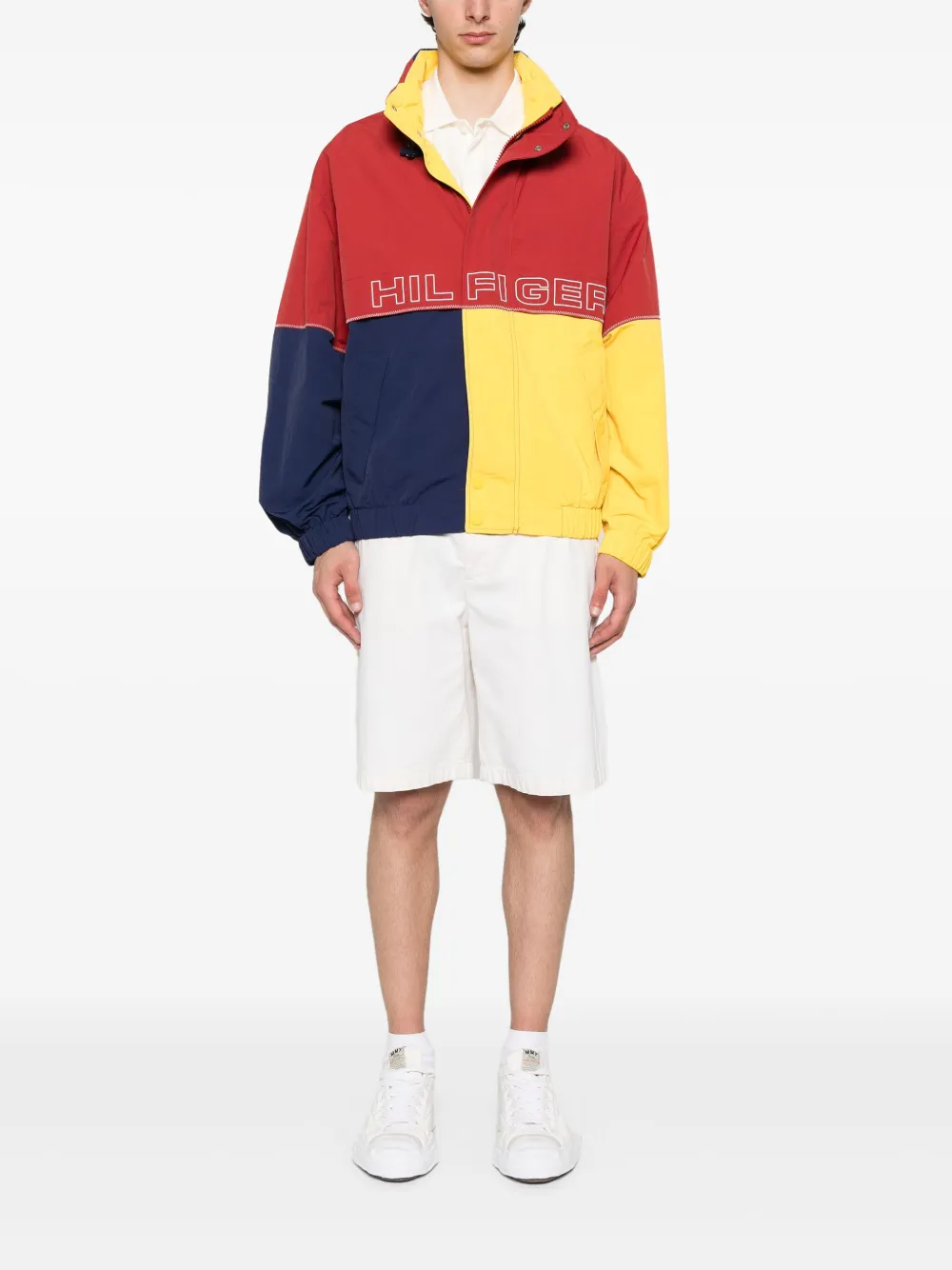 Tommy Hilfiger press-stud logo-print bomber jacket | Bomber Jackets | Image 2