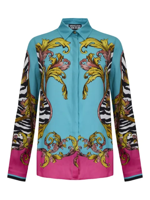 Versace Jeans Couture baroque-print button-up shirt