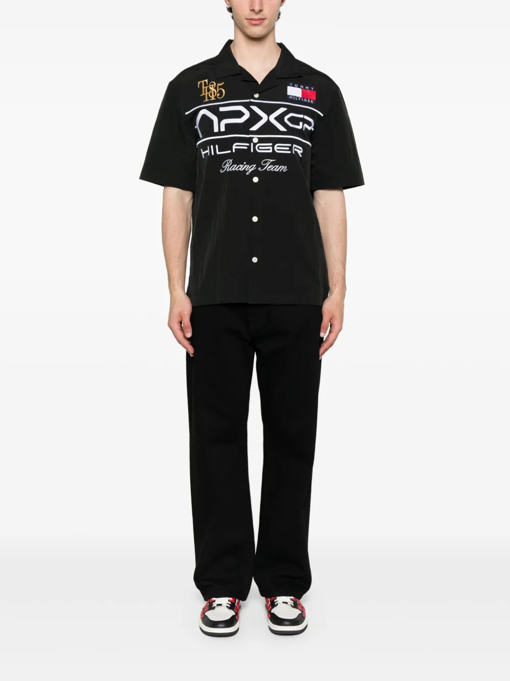 Tommy Hilfiger x Mercedes short sleeve shirt - Zwart