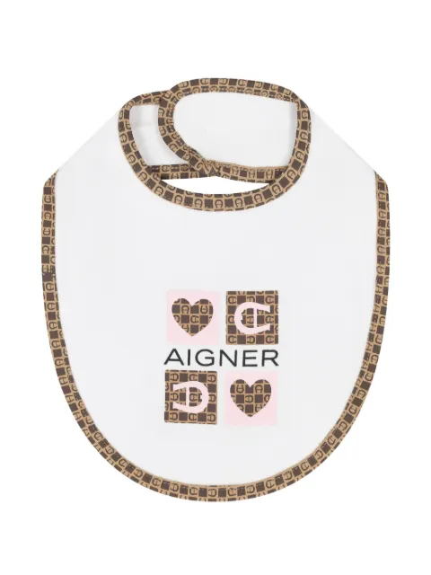 Aigner Kids logo-print bib
