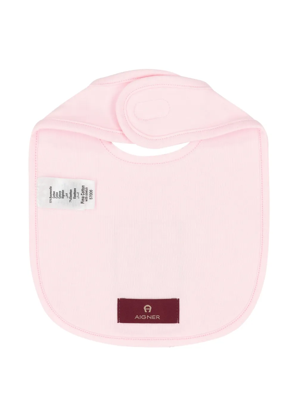 Aigner Kids Slabbetje met geborduurd logo - Roze