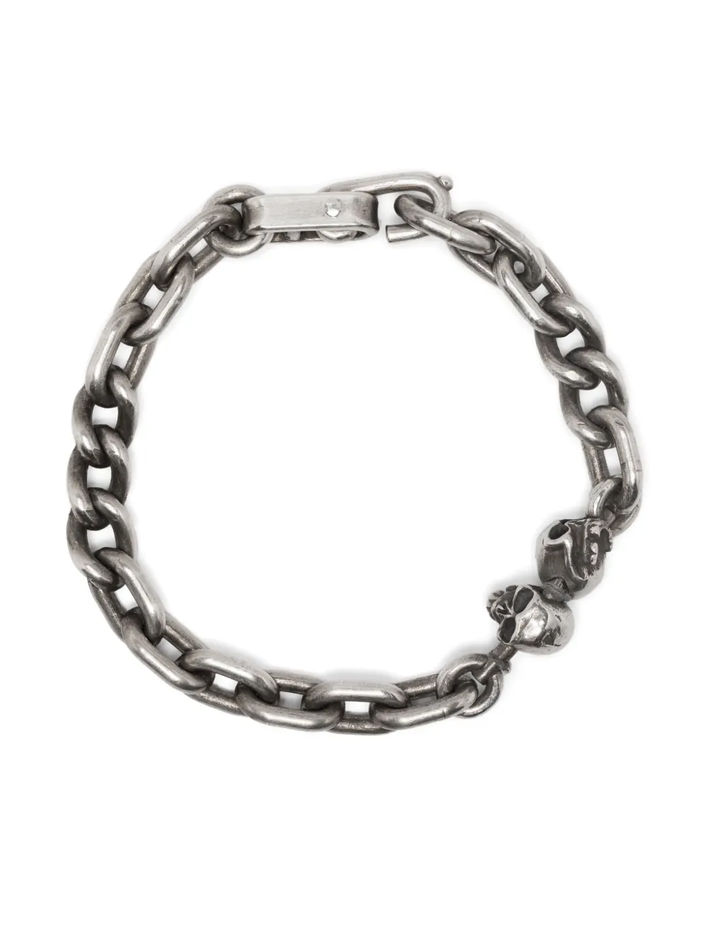 WERKSTATT:MÜNCHEN Two Skulls bracelet | Silver | Image 1