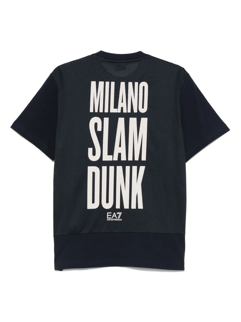 Ea7 Emporio Armani T-shirt met logoprint - Blauw