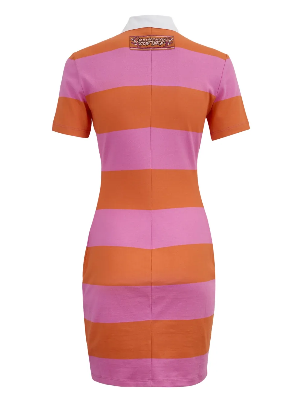 Versace Jeans Couture striped polo dress - Oranje