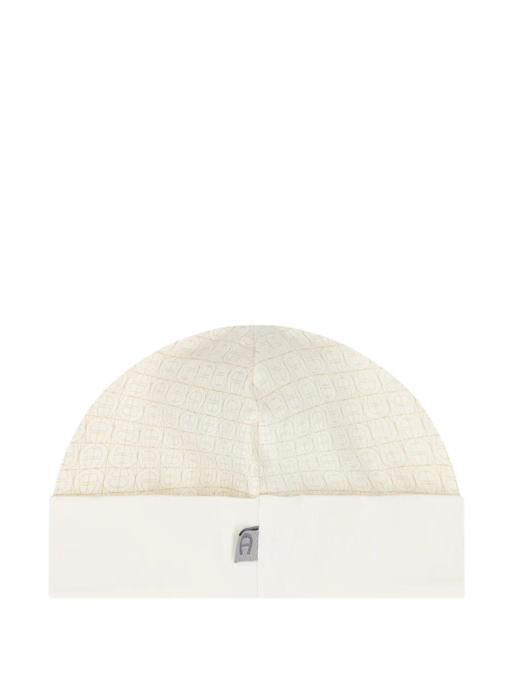 Aigner Kids logo-pattern beanie Wit