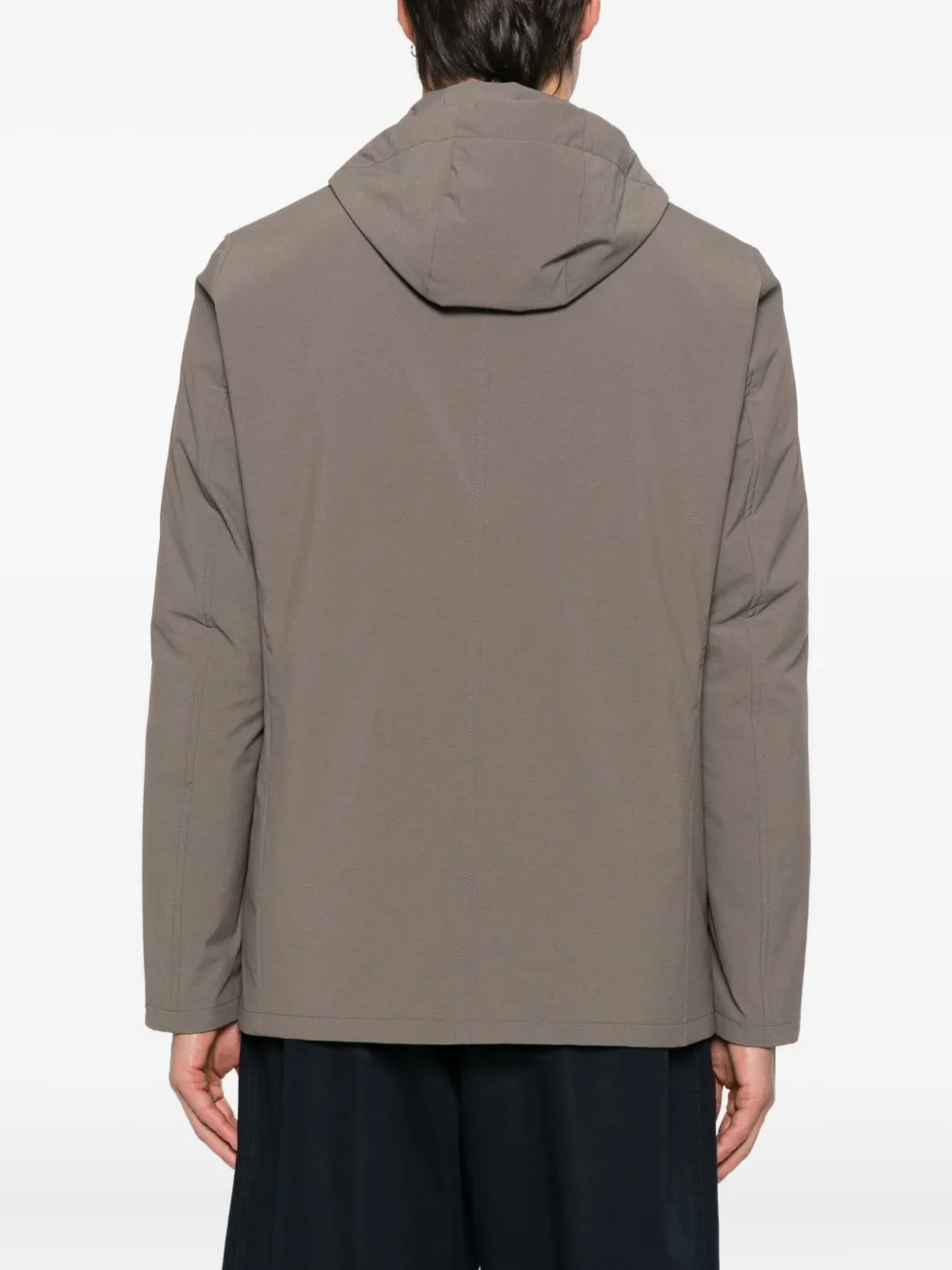Herno hooded three-button blazer 2700 GREEN
