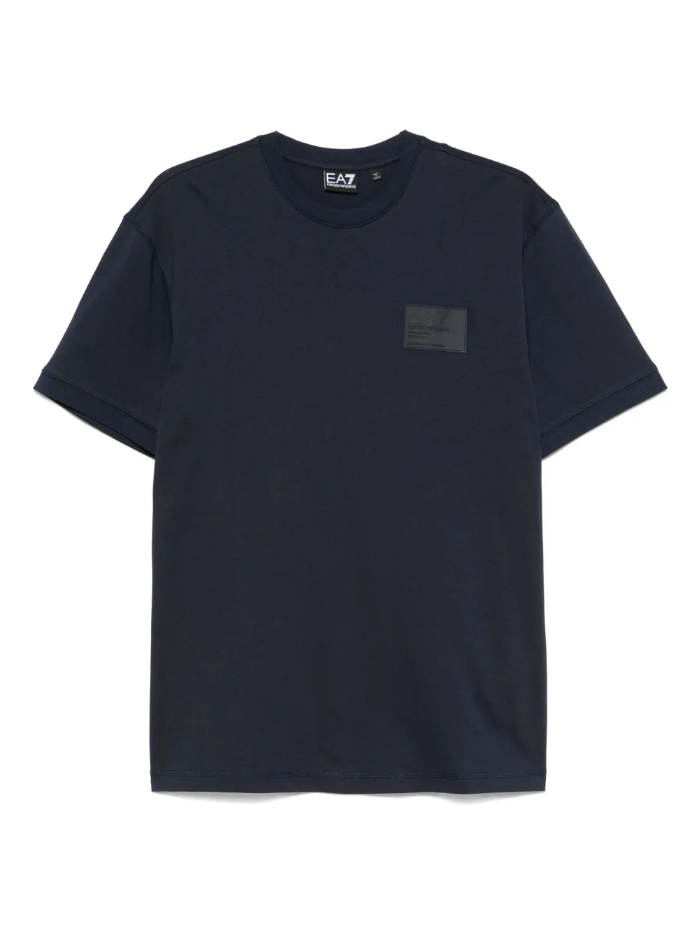 EA7 LOGO-PATCH COTTON T-SHIRT 