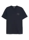Ea7 Emporio Armani logo-patch cotton T-shirt - Blue