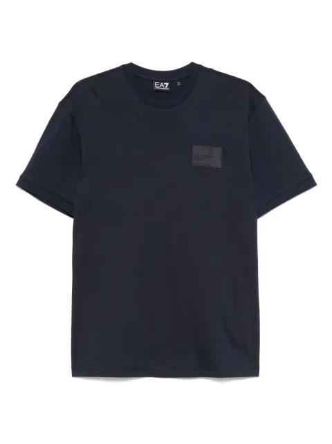 Ea7 Emporio Armani logo-patch cotton T-shirt