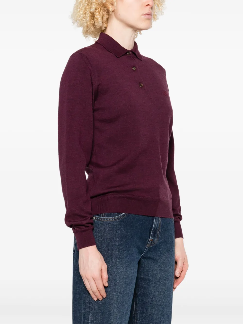 ETRO Wollen poloshirt Paars