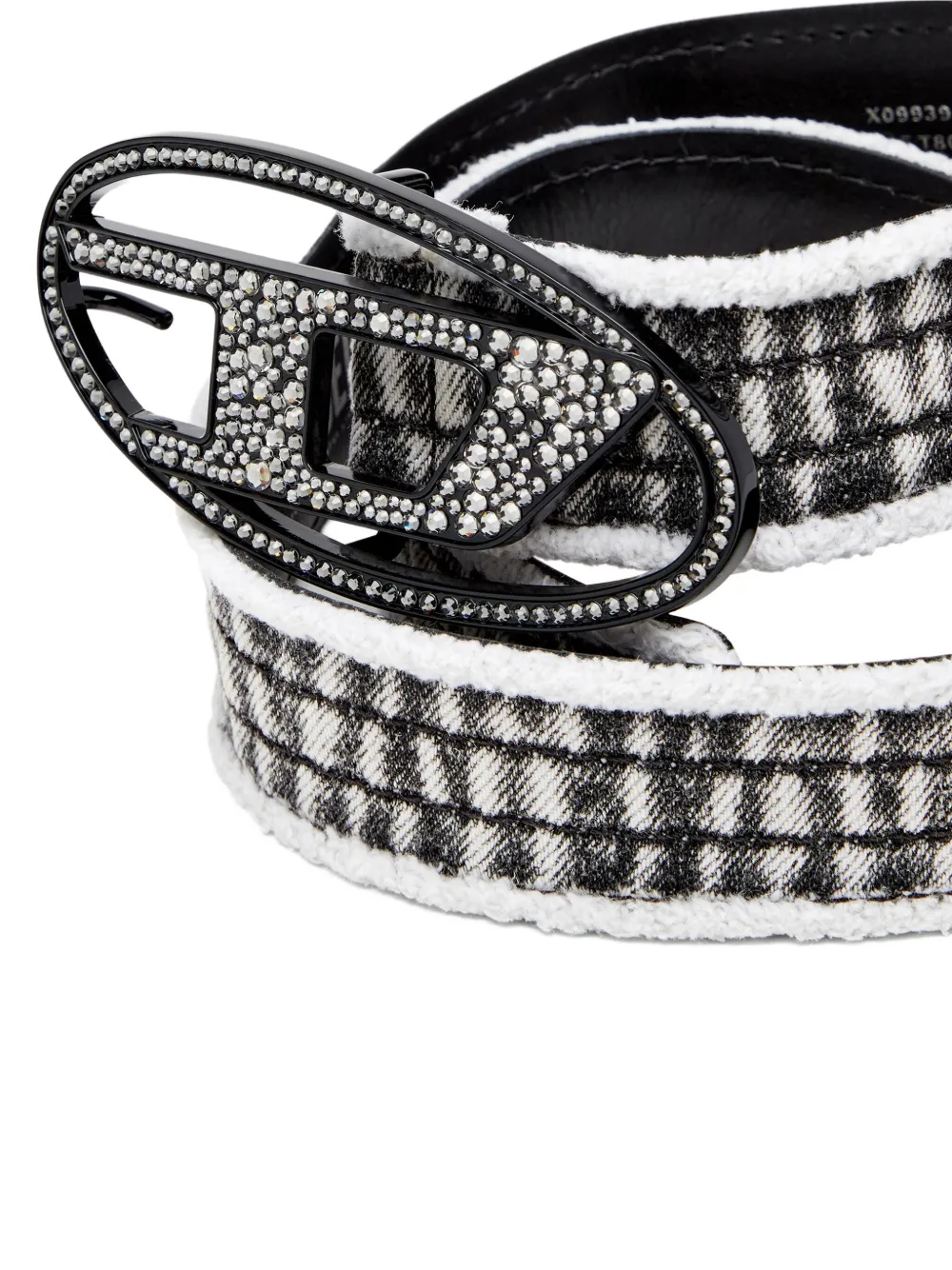 Diesel Riem met stras Zwart