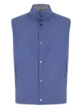 Herno press-stud gilet - Blue