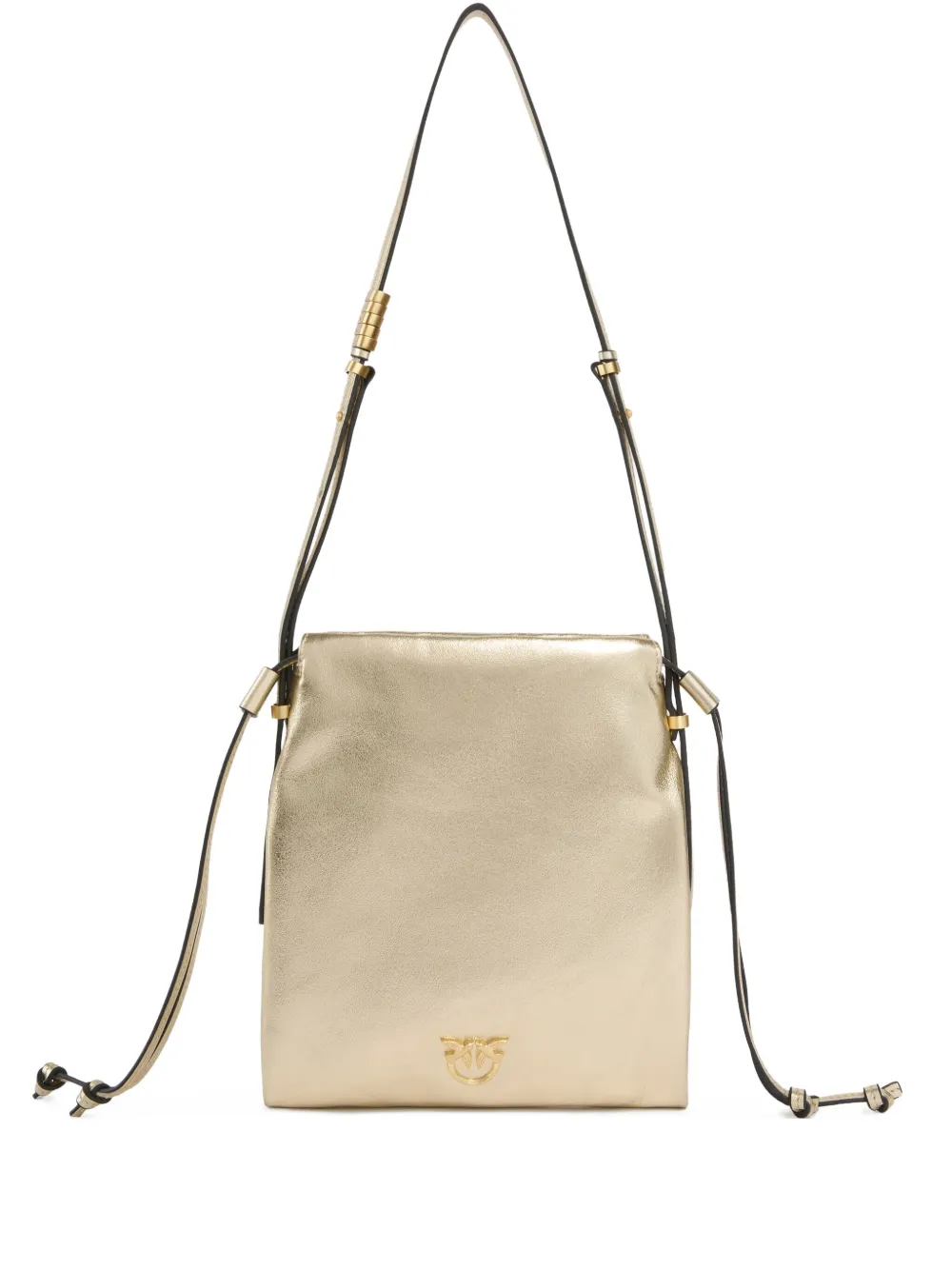 PINKO Borsa a spalla con logo Love Birds - Giallo