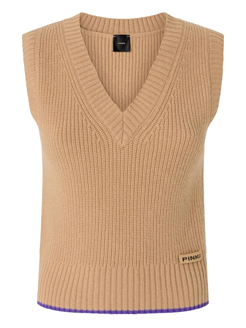 PINKO Gilet met V-hals Bruin