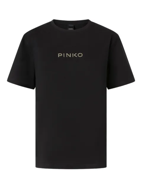 PINKO playera con detalle del logo