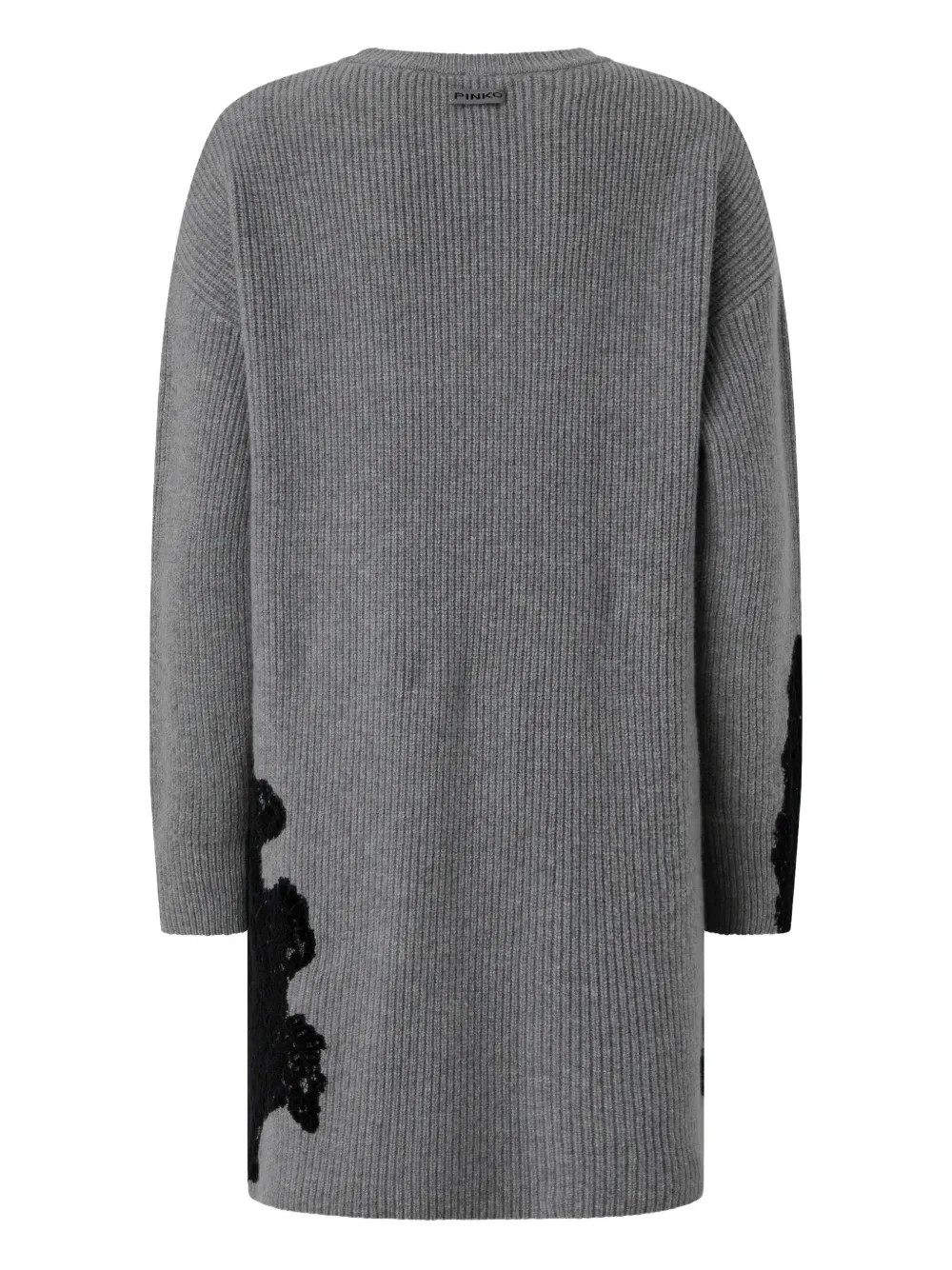 PINKO Wollen jurk met lange mouwen - Grijs