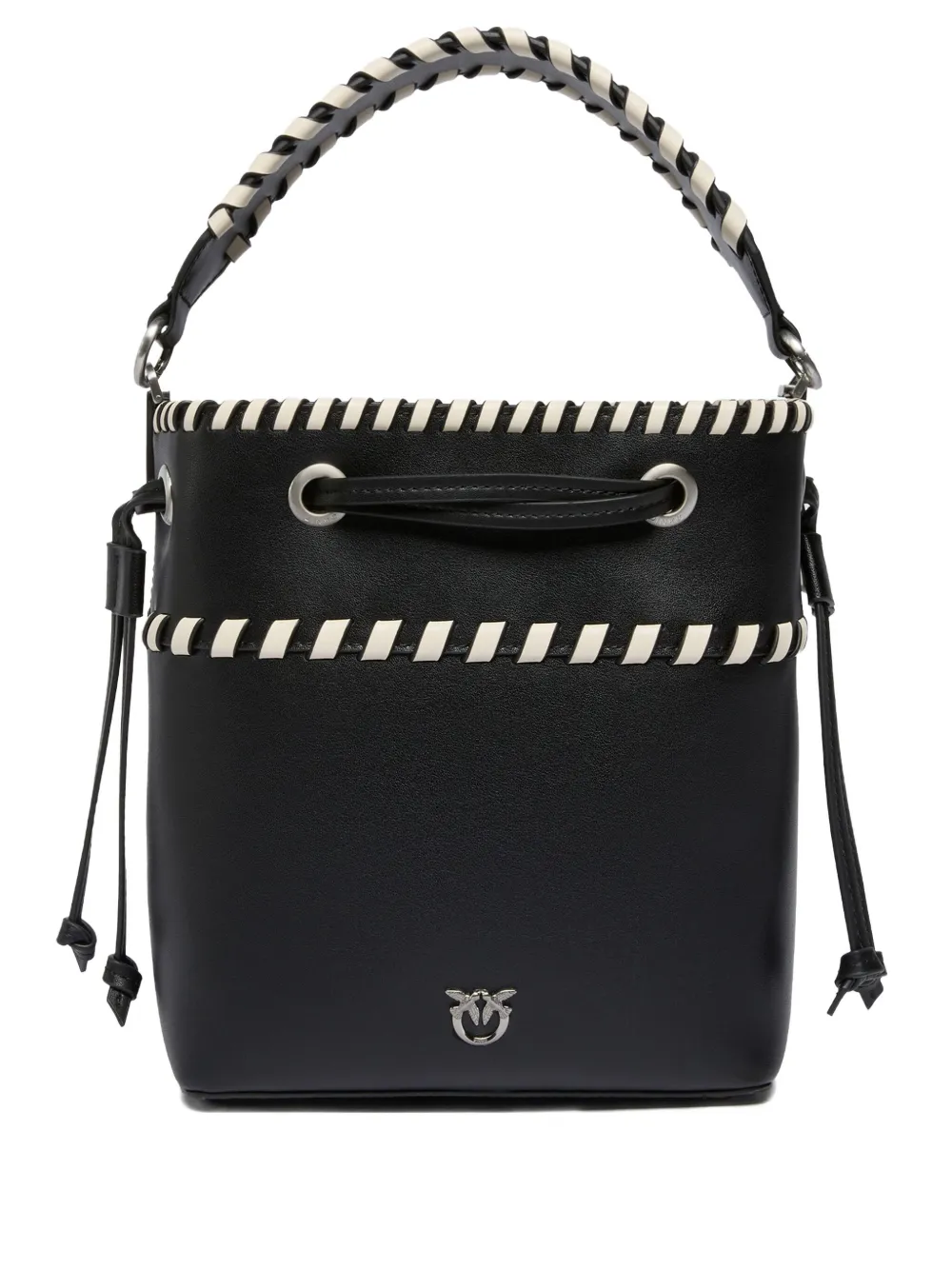 PINKO braided-trim bucket bag | Black | Image 1