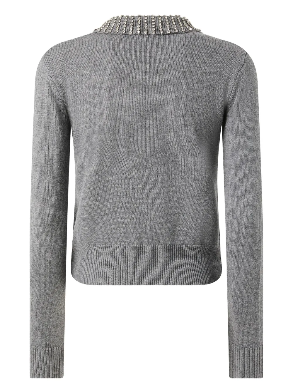 PINKO embellished-collar jumper Grijs