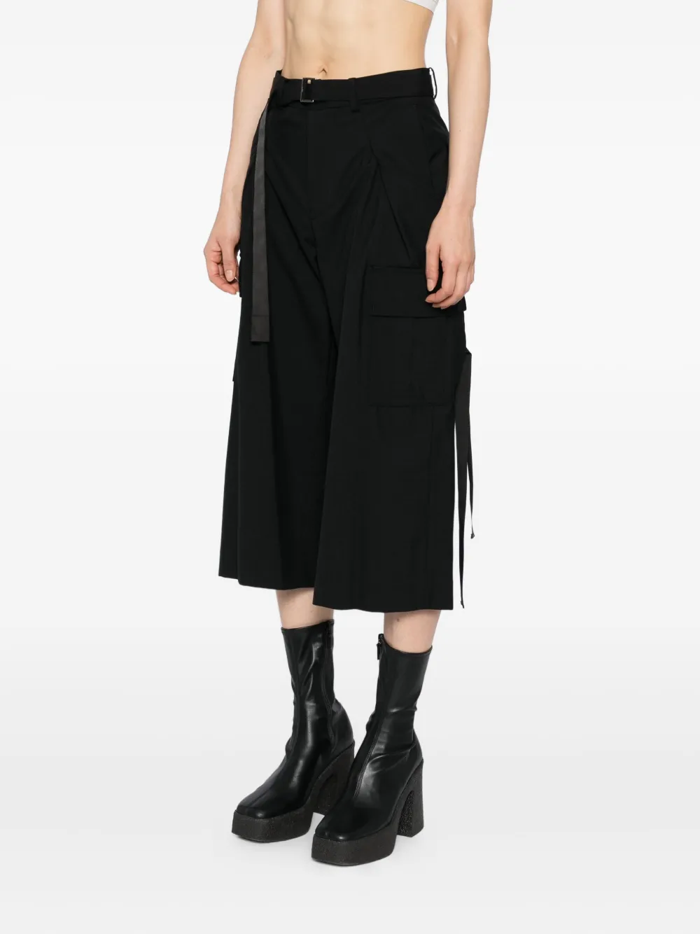 sacai Cargo broek Zwart