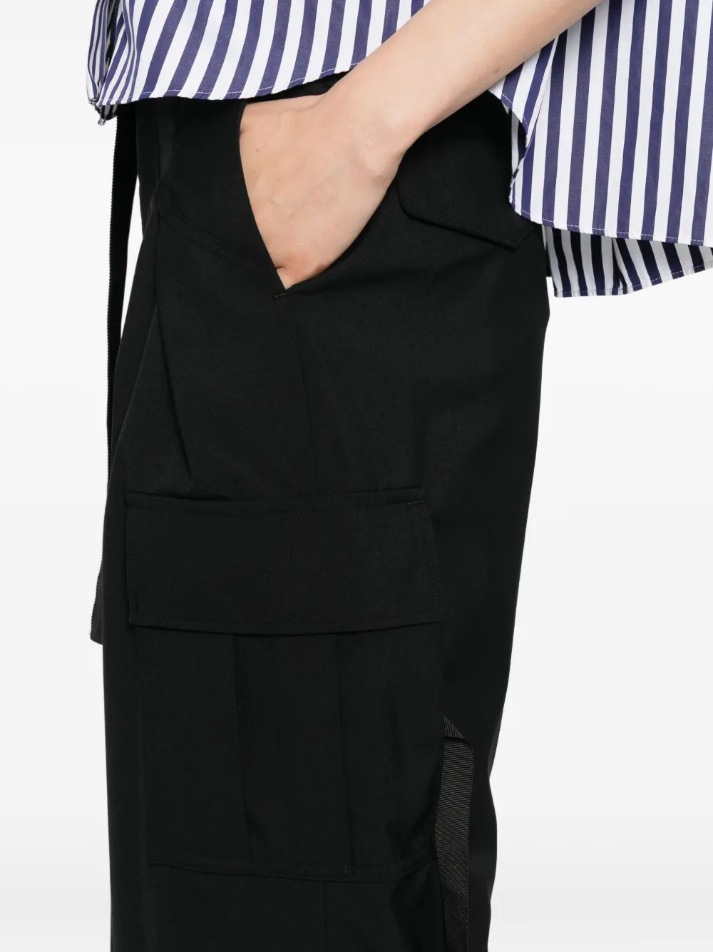 sacai Cargo broek Zwart