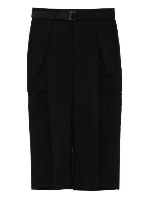 sacai belted cargo trousers