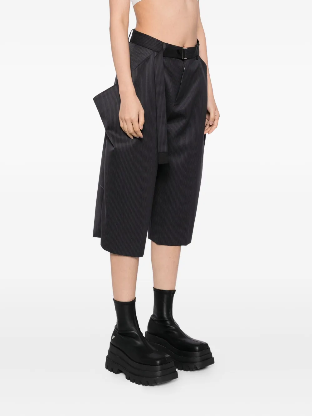 sacai Wollen broek Zwart