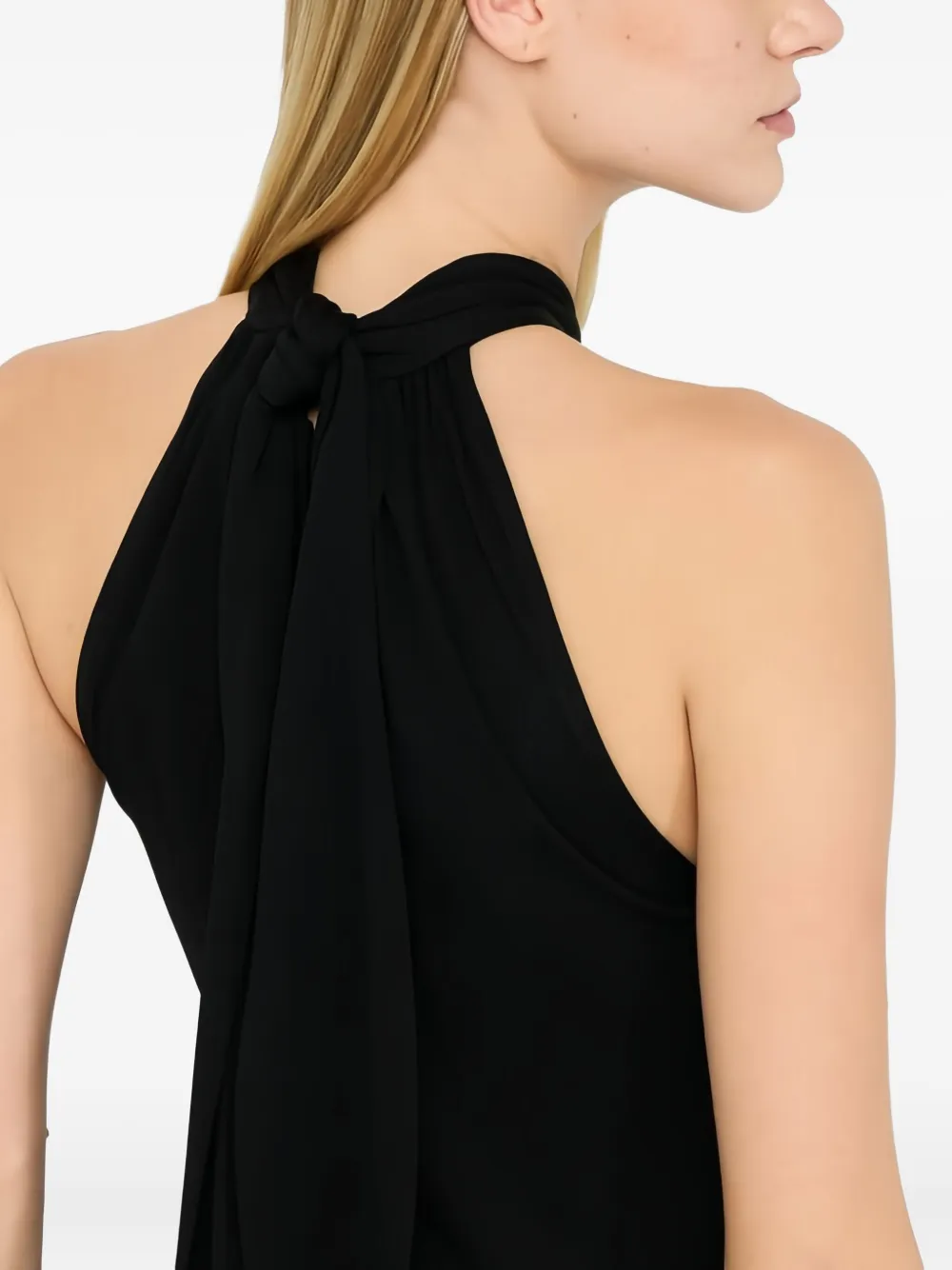 LIU JO Gedrapeerde halterjurk Zwart