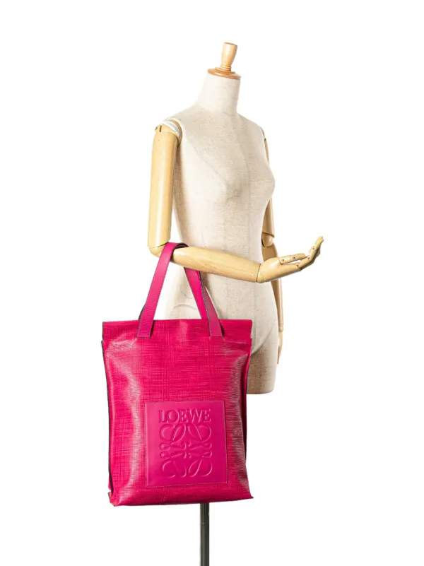 Loewe Pre-Owned 2010-2024 アナグラム レザー ショッパー トート